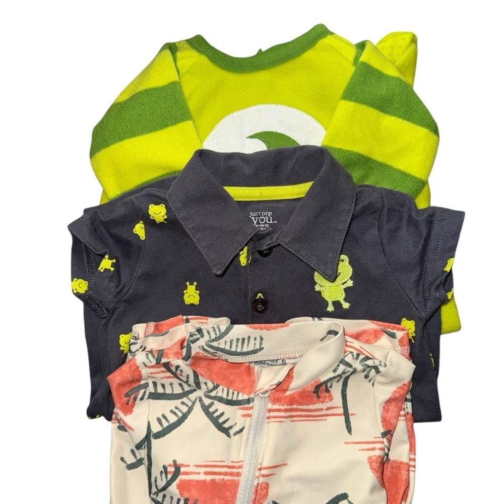 Baby Boy Bundle 0–3M Disney Mike, Carter’s Swim Sunsuit & Just One You Romper